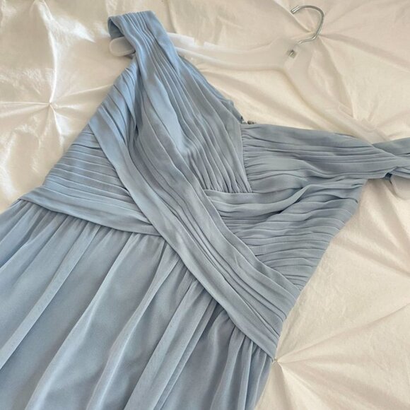 DAVID'S BRIDAL light blue bridesmaid dresses size 0&2 - Picture 4 of 7